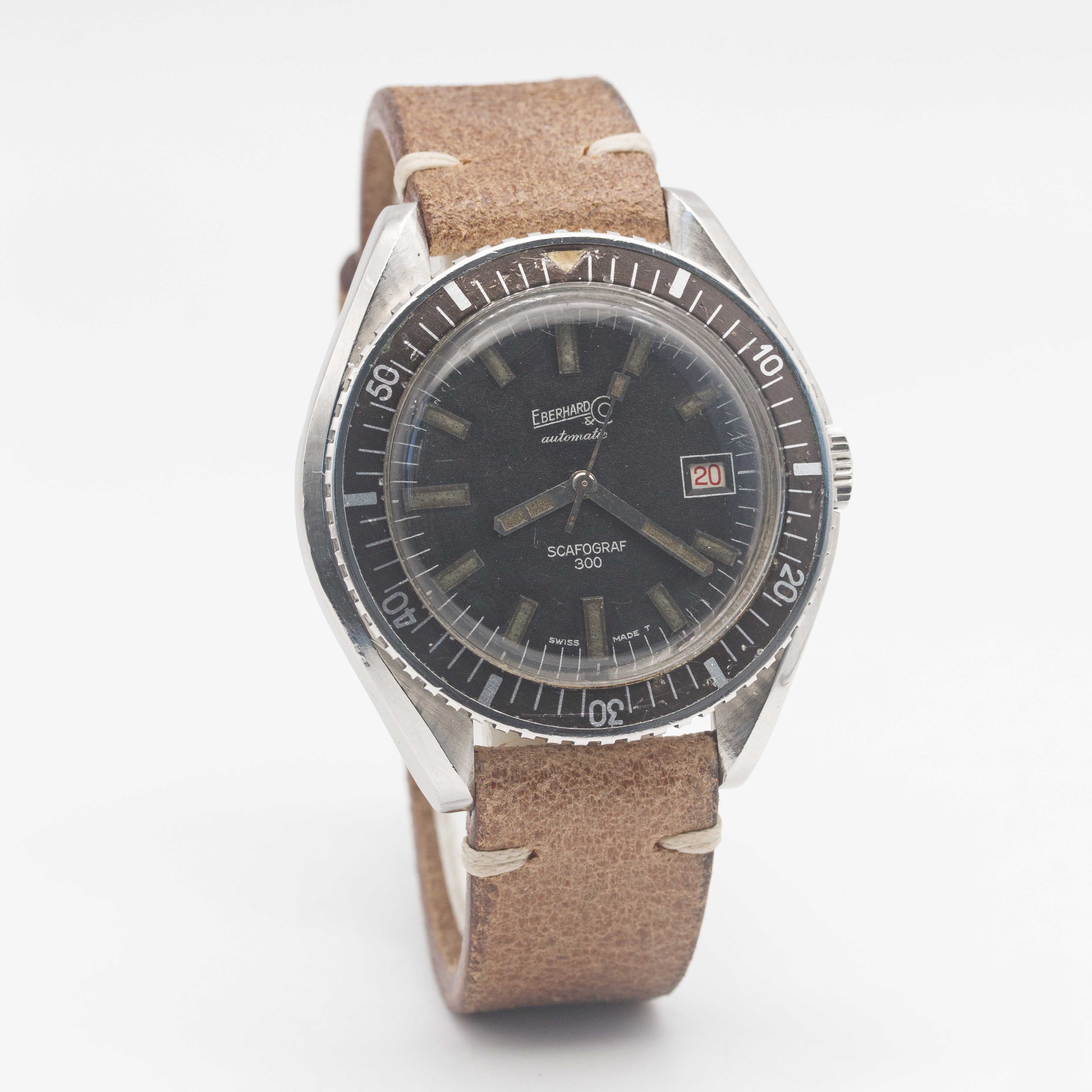 A GENTLEMAN'S STAINLESS STEEL EBERHARD & CO SCAFOGRAF 300 AUTOMATIC DIVERS WRIST WATCH CIRCA - Image 5 of 9