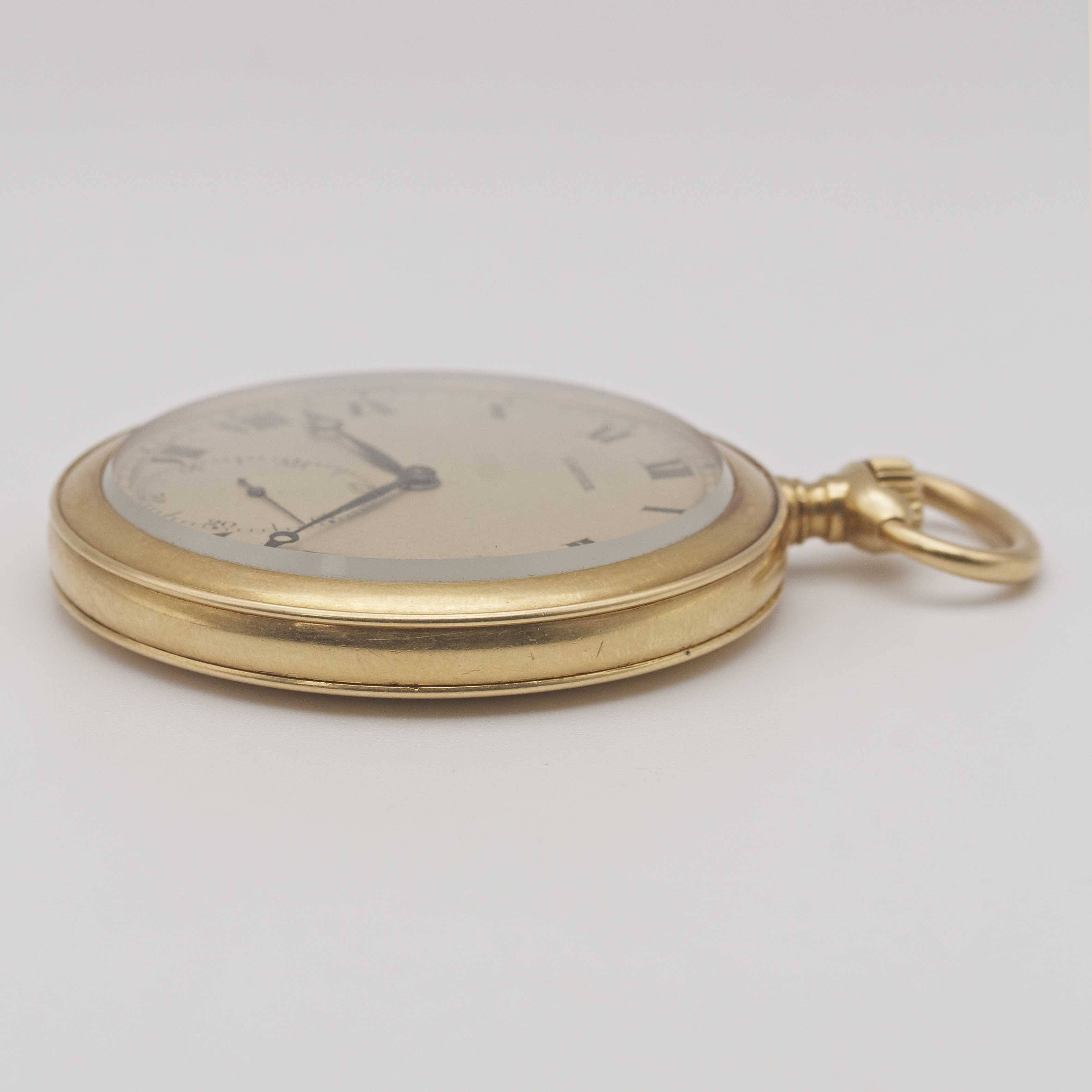 A RARE GENTLEMAN'S 18K SOLID GOLD CARTIER PARIS POCKET WATCH CIRCA 1930s Movement: 15J, manual - Image 11 of 11