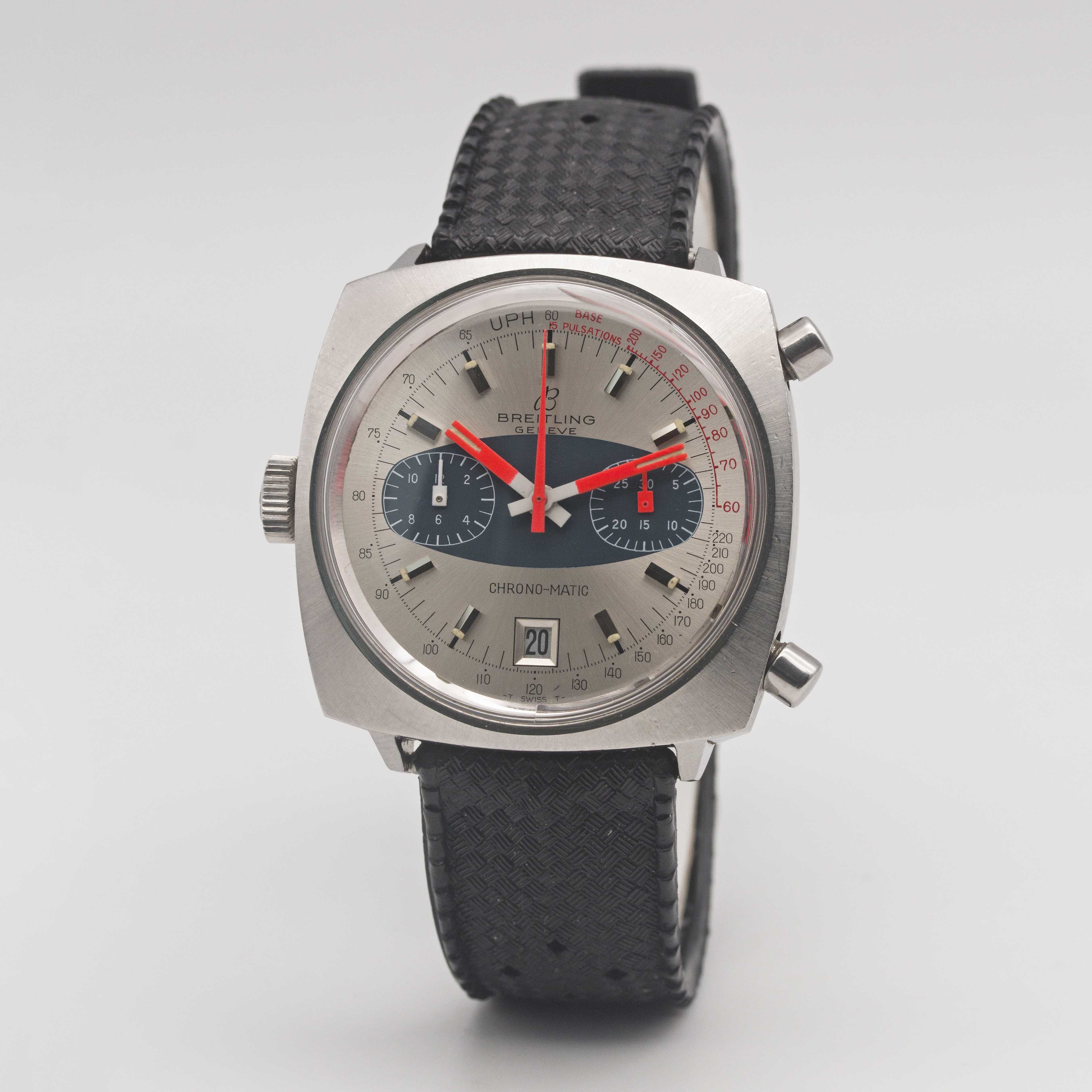 A GENTLEMAN'S STAINLESS STEEL BREITLING CHRONO-MATIC CHRONOGRAPH WRIST WATCH CIRCA 1970, REF. 2111 - Image 4 of 9