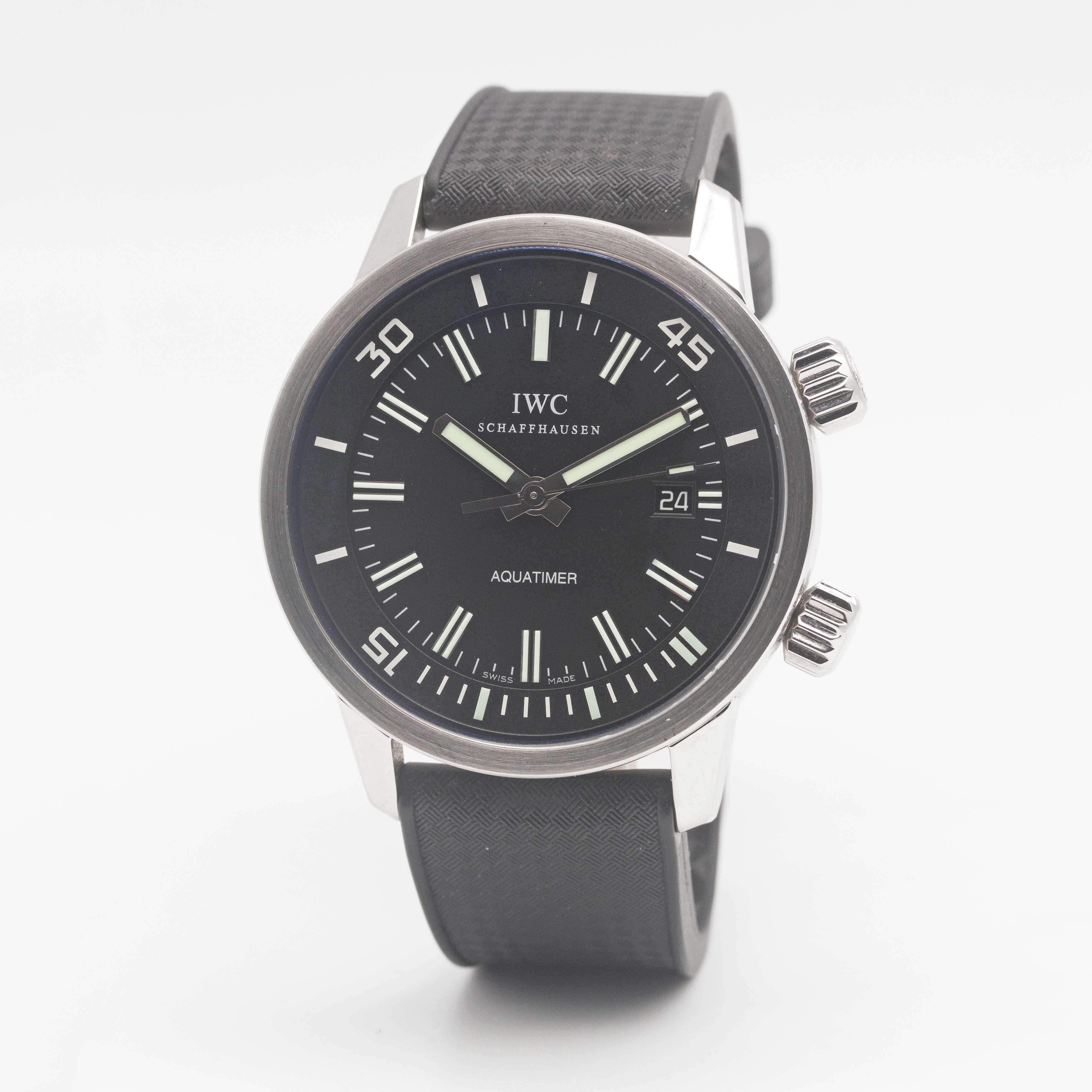 A GENTLEMAN'S STAINLESS STEEL IWC AQUATIMER VINTAGE AUTOMATIC WRIST WATCH CIRCA 2008, REF. - Image 4 of 9