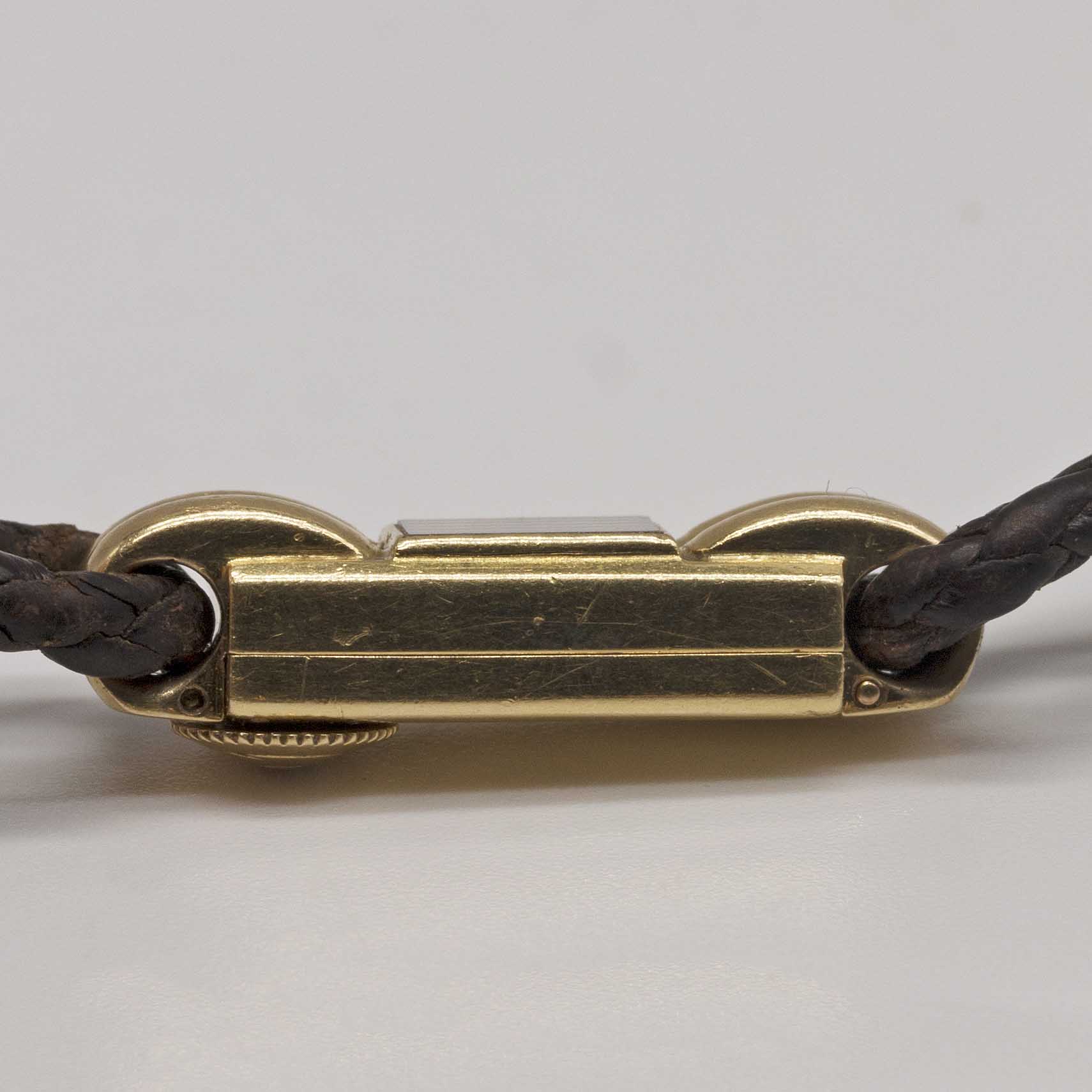 A RARE LADIES 18K SOLID GOLD CARTIER BACK WIND WRIST WATCH CIRCA 1929, WITH LONDON IMPORT MARK, - Image 8 of 13