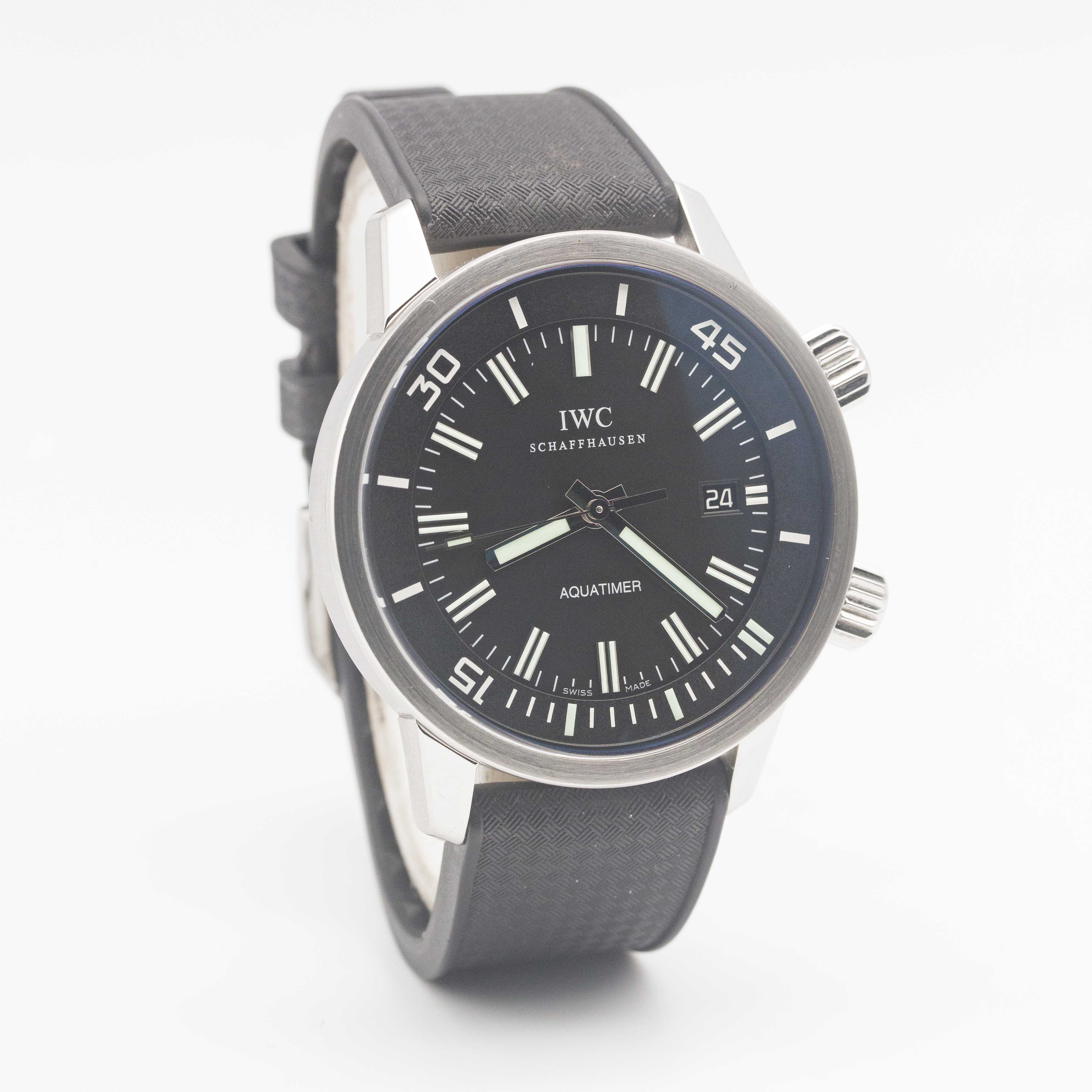 A GENTLEMAN'S STAINLESS STEEL IWC AQUATIMER VINTAGE AUTOMATIC WRIST WATCH CIRCA 2008, REF. - Image 5 of 9