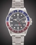 A GENTLEMAN'S STAINLESS STEEL ROLEX OYSTER PERPETUAL GMT MASTER 