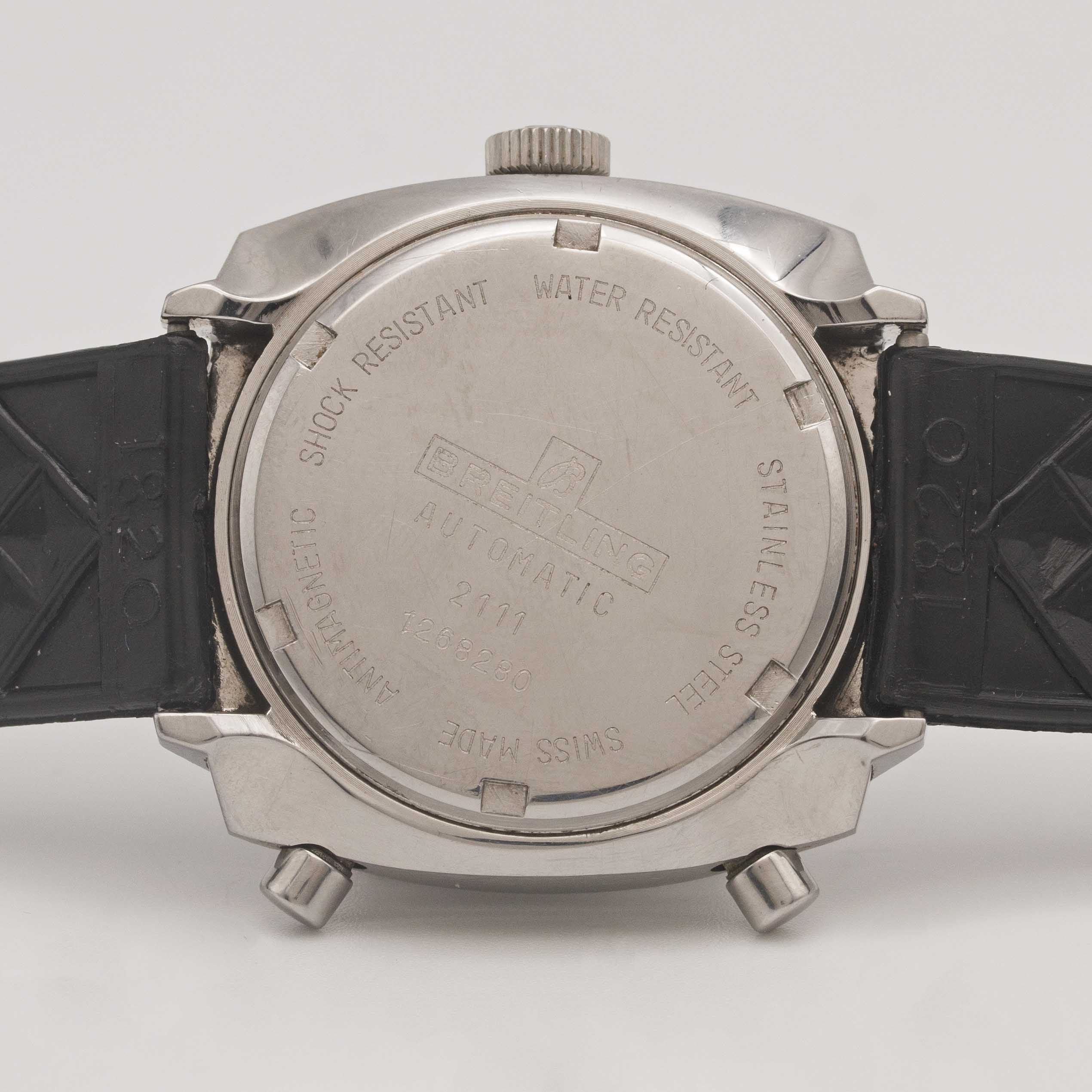 A GENTLEMAN'S STAINLESS STEEL BREITLING CHRONO-MATIC CHRONOGRAPH WRIST WATCH CIRCA 1970, REF. 2111 - Image 6 of 9