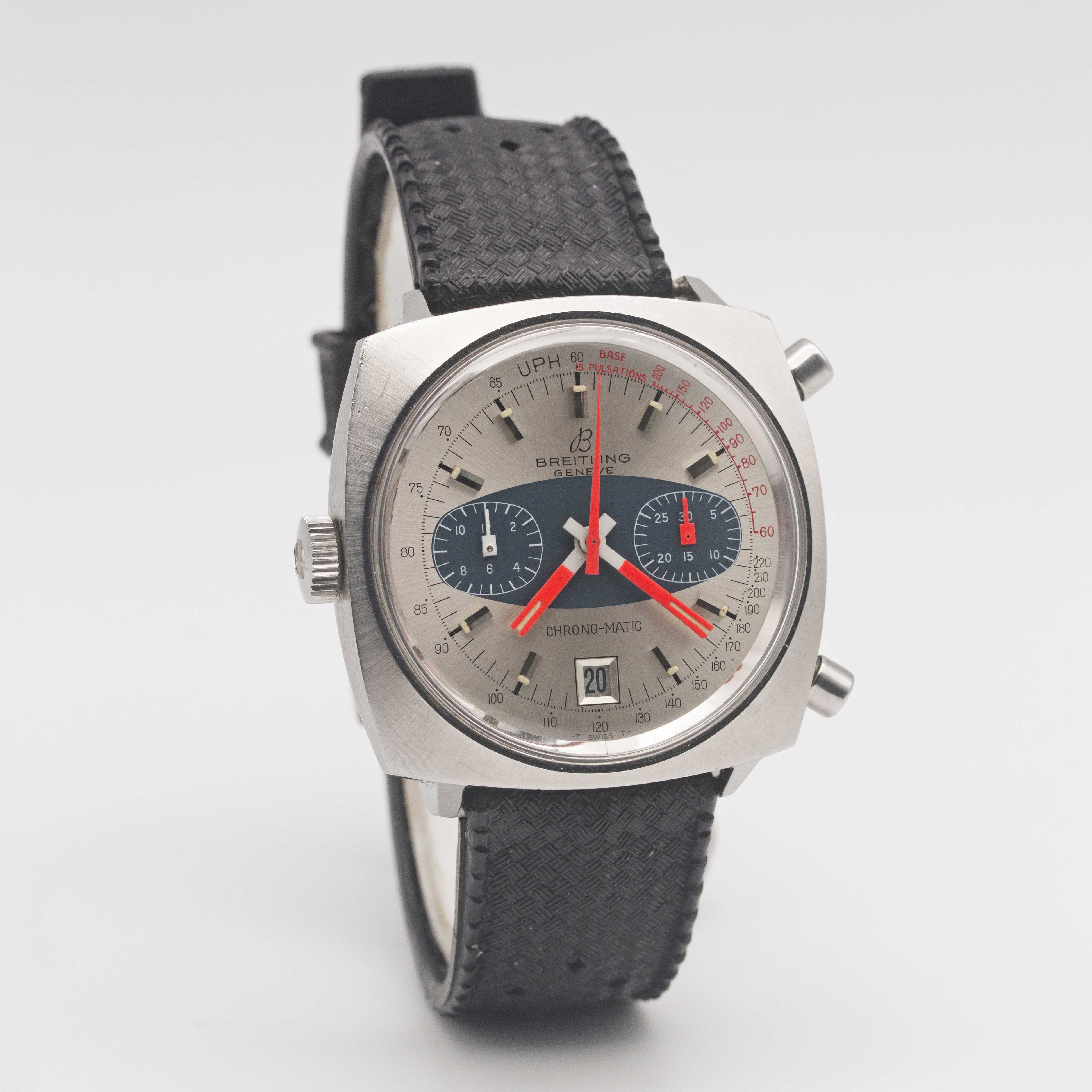 A GENTLEMAN'S STAINLESS STEEL BREITLING CHRONO-MATIC CHRONOGRAPH WRIST WATCH CIRCA 1970, REF. 2111 - Image 5 of 9