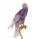 A FINE & RARE YELLOW METAL & DIAMOND SET OBJET D'ART MODEL OF A FALCON ON PERCH CIRCA 1980s Carved - Image 2 of 4