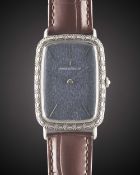 A GENTLEMAN'S SIZE SOLID SILVER JAEGER LECOULTRE RECTANGULAR WRIST WATCH CIRCA 1970s, REF. 9037 WITH