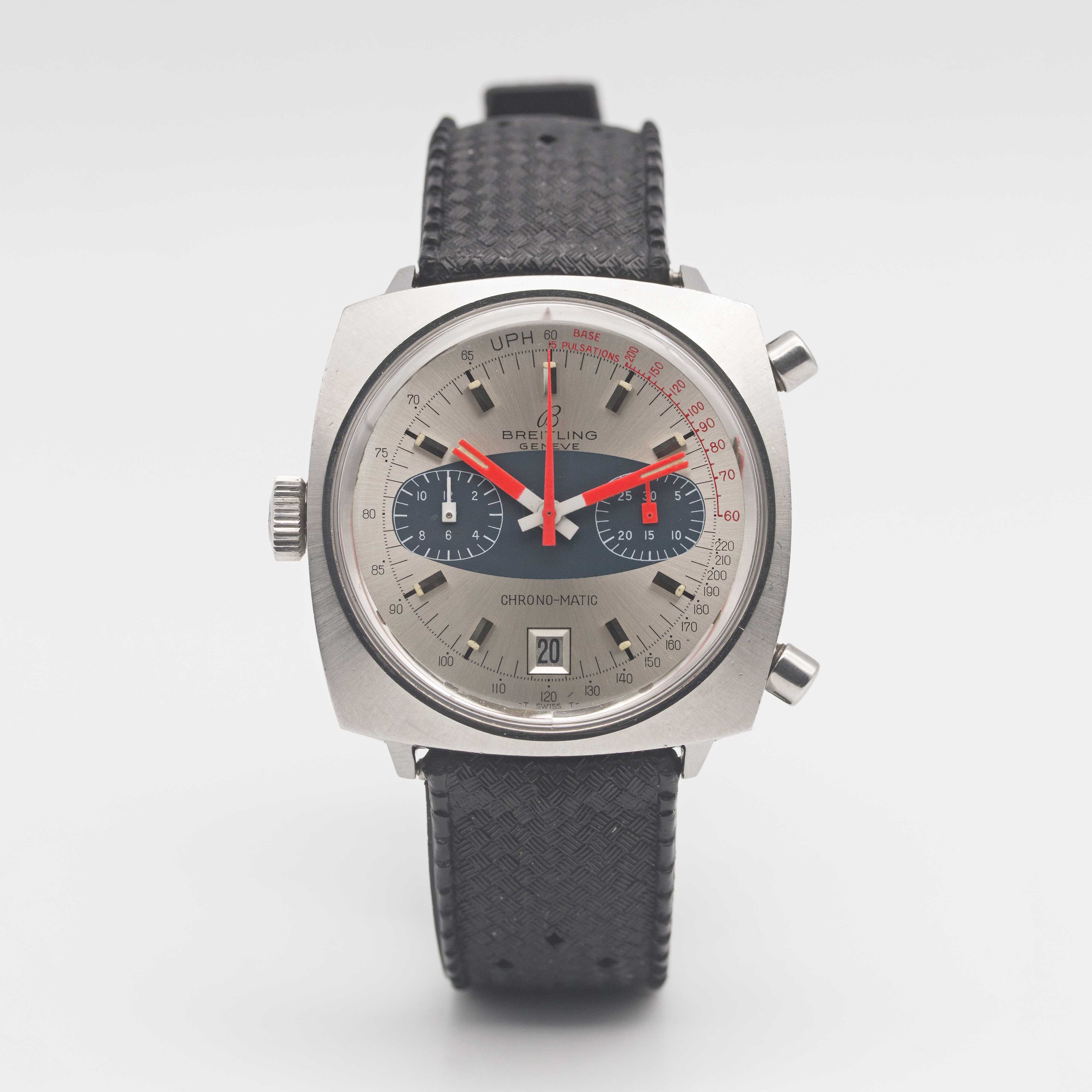 A GENTLEMAN'S STAINLESS STEEL BREITLING CHRONO-MATIC CHRONOGRAPH WRIST WATCH CIRCA 1970, REF. 2111 - Image 2 of 9