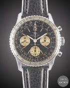 A GENTLEMAN'S STAINLESS STEEL BREITLING NAVITIMER CHRONOGRAPH WRIST WATCH CIRCA 1966, REF. 806