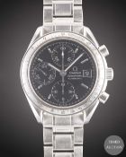 A GENTLEMAN'S STAINLESS STEEL OMEGA SPEEDMASTER AUTOMATIC CHRONOGRAPH BRACELET WATCH CIRCA 1999,