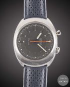A GENTLEMAN'S STAINLESS STEEL OMEGA CHRONOSTOP DRIVERS WRIST WATCH CIRCA 1967, REF. 145.010 WITH
