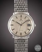 A GENTLEMAN'S STAINLESS STEEL OMEGA DE VILLE AUTOMATIC BRACELET WATCH CIRCA 1970, REF. 166033 WITH