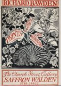 Exhibition poster for Richard Bawden at the Church Street Gallery, Saffron Walden