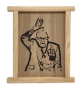 Jigsaw silhouette wooden carving