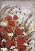Poppies beadwork picture