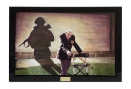 Captain Tom with soldier shadow oil on canvas