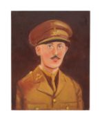 Captain Tom, a study of the young First World War officer oil on canvas