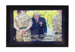 Framed jigsaw puzzle of Sir Captain Tom