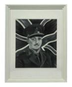 Portrait of Young Captain Tom acrylic on canvas board