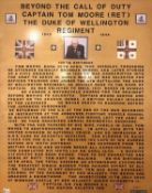 Beyond the Call of Duty, a testament to Captain Tom print, Duke of Wellington Regiment