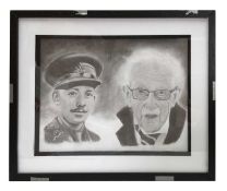 Young and Old Captain Tom pastel