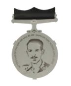 Captain Tom Medal in wood