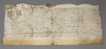 Indenture on vellum, dated 26 April, 1633: