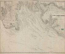 A blue back Hydrographic Chart
