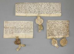 Three C13/14 Documents on Vellum: