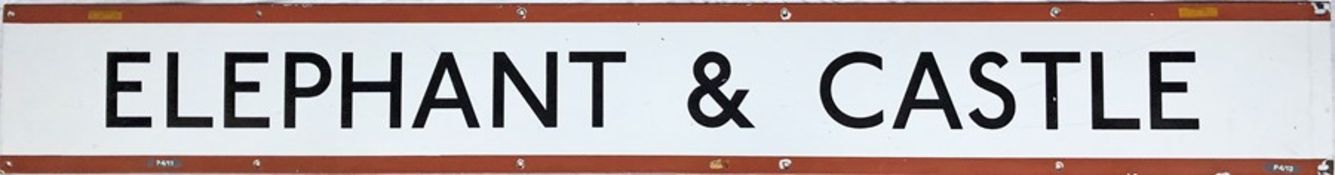 1960s/70s London Underground enamel PLATFORM FRIEZE PANEL from the Bakerloo line platforms at