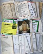 Large quantity of London Transport & London Country PANEL TIMETABLES & FARE CHARTS, 200+ of the