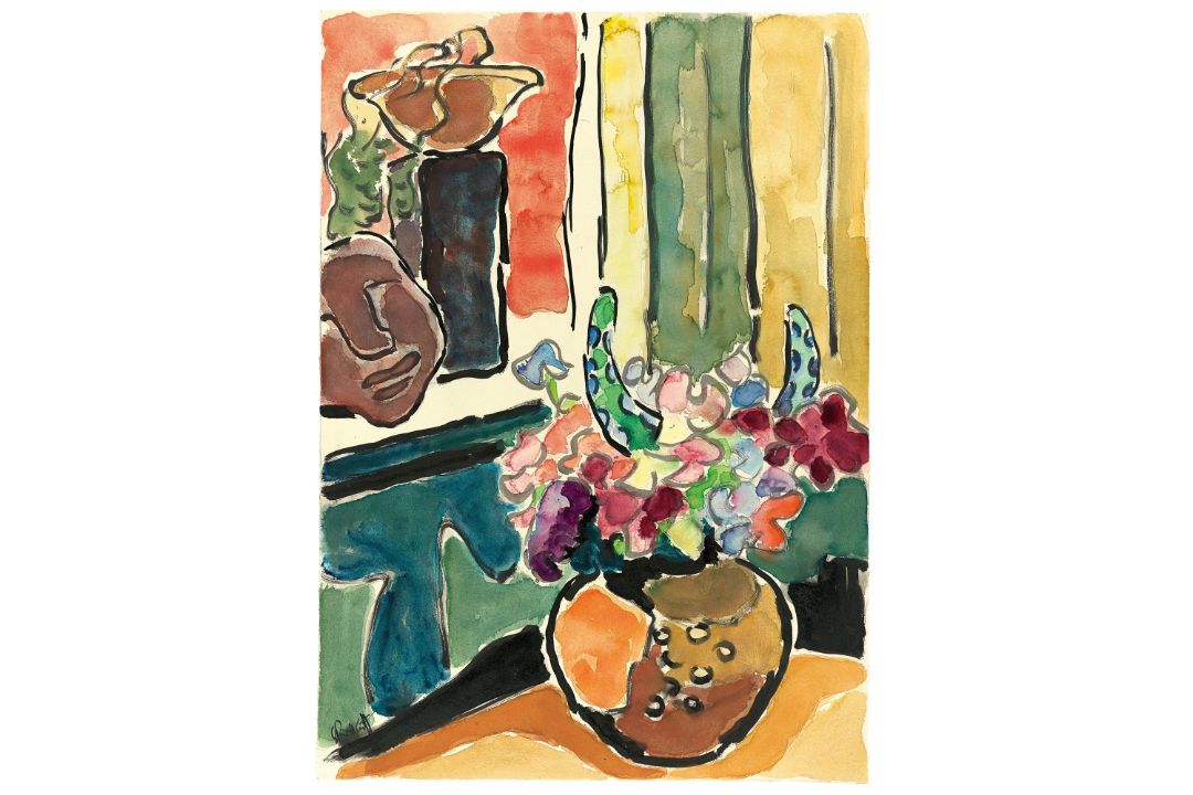 Karl Schmidt-Rottluff. Blumenstillleben. 1958