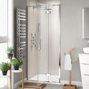 (PT135) 800mm - 8mm - Premium EasyClean Hinged Shower Door. RRP £329.99. 8mm EasyClean glass - Our