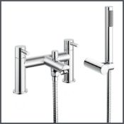 (PM1029) Bath Mixer Shower Tap & Handheld Chrome plated solid brass 1/4 turn solid brass val...