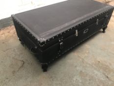 Black Sofa and Ottoman