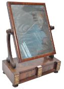 A brass inlaid regency toilet mirror attributable to gillows