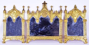 Triptych of gothic mirrors