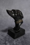 Art Deco bronzed cast dog