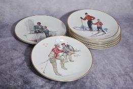 7 Norman Rockwell Ltd edition plates