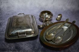 Mixed lot of silver plate items