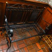 Hand Finished Ornate Metal Garden Bench