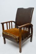Edwardian Morris / Barbers Reclining Chair.