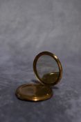 Vintage compact mirror, faux snake skin powder compact, retro compact mirror