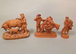 Early C20th Terracotta group by P Grasso