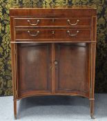 C18th mahogany fully fitted gentleman’s washstand