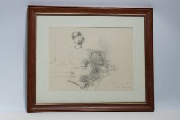 Original signed pencil sketch by Franklin White