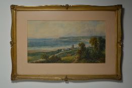 Pair Of Water Colours Of Isle Of Wight By A Coleman.