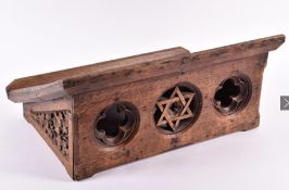 A Victorian carved oak lecturn