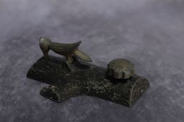 Vintage cast-iron Woodpecker door knocker