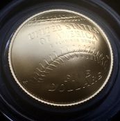 2014 US Baseball $5 22k Gold Coin